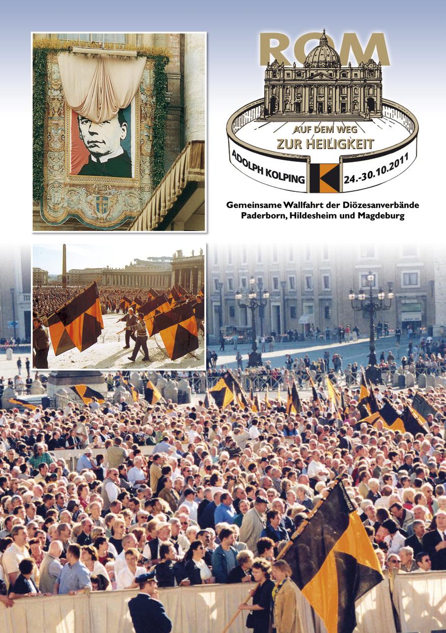 Liebe Kolpingbrüder, liebe Kolpingschwestern! Am 27. Oktober 1991 wurde Adolph Kolping von Papst Johannes Paul II. in Rom selig gesprochen.