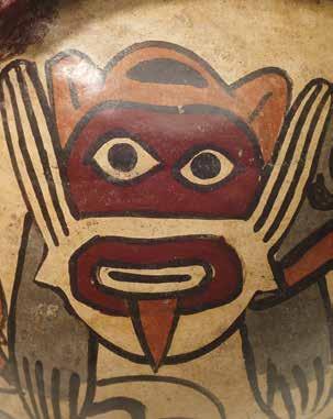 254 Sammlung Elsa Bloch-Diener Präkolumbianische Kunst 805 805 805. Vase mit zwei Ausgüssen, Nazca, Peru, 200 600 n. Chr.