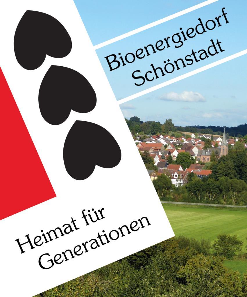 Der Ort: Bioenergiedorf Schönstadt Gemeinde Cölbe, LK Marburg-Biedenkopf Klimaschutzziel des LK + Cölbe: 100 % erneuerbare Energien bis 2040 Unser Dorf hat Zukunft 2009-2011 Bioenergiedorf seit 2012