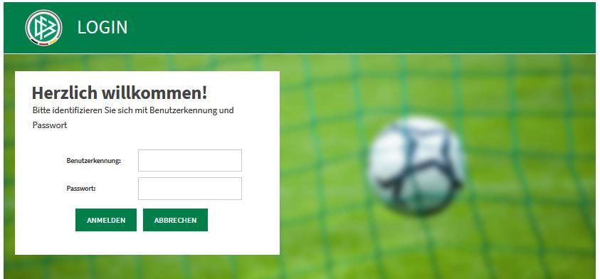 2. Einloggen ins DFBnet Online Lernen Um sich im DFBnet Online Lernen einzuloggen, können Sie entweder den zweiten Link in Ihrer Bestätigungsemail anklicken oder Sie geben den folgenden Link in Ihren