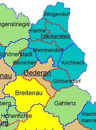 Kleinstadt mit 11 Ortsteilen Einwohnerentwicklung Stand im Jahr 1990 2000 2013 von Stadt Oederan gesamt