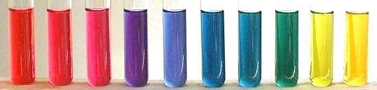 Phenolphthalein ph 8,4 - ph 10,0 farblos purpur (rotviolett) Alizaringelb R ph 10,0 - ph 12,0 gelb orangerot Rotkohlsaft rot pink blau gelb rot pink blauviolett blau blau-grün