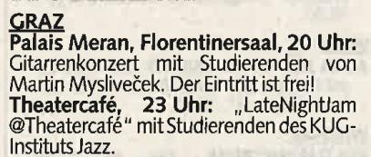 2014, S. 48 Falter, Steiermark, Programm, Donnerstag, 29.