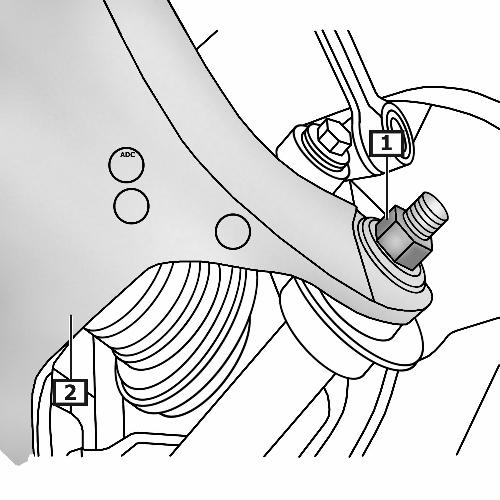 Einbau in umgekehrter Reihenfolge des Ausbaus. Exzenterschraube(n) : Markierung(en) beachten. (3) (4) (siehe Abbildung 2) Antriebswelle(n) auf richtigen Sitz im Hinterachsgetriebe prüfen.