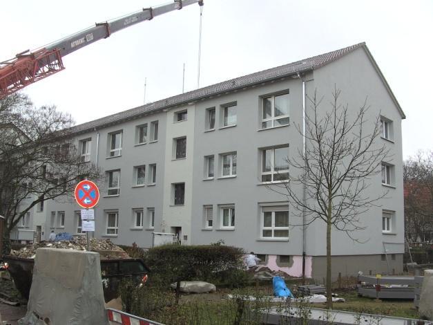 Riederwald, Karl-Marx-Straße : Hier saniert die ABG-Holding ihren Wohnbestand.