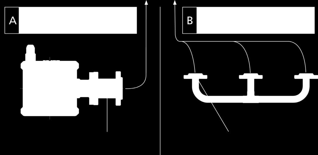 3-Loch Befestigung ölspiegelregulatorseitig 4-Loch Befestigung verdichterseitig Bock Adapter für Öl-Gasausgleich, einfache Ausführung,