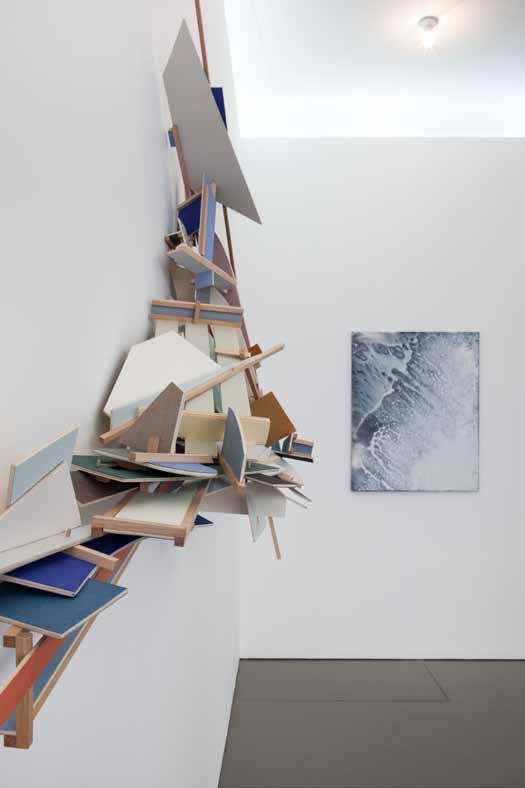 Ausstellungsansicht von Encounter - Colin Ardley : Susanne Knaack, 2015, mit Incline/Odyssey
