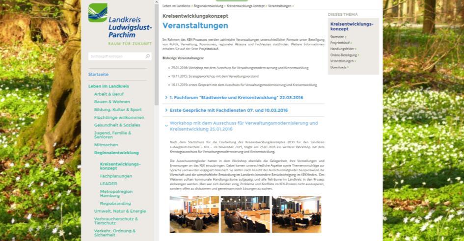 de/kek Artikel im Landkreisboten (laufend) Online-Dialogforum: Einrichtung