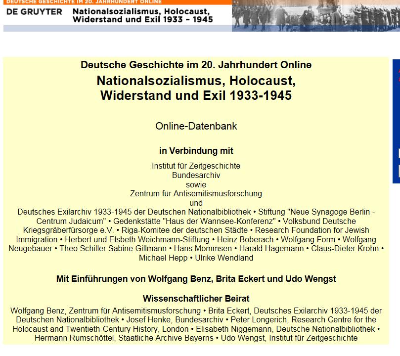 Nationalsozialismus, Holocaust, Widerstand und xil 1933-1945 V O X 40000 Quellen mit über 450000 Seiten Sachakten Goebbels-agebücher