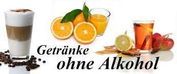 Alkoholfreies Mineralwasser 0,2 l 1,80 Mineralwasser 0,5 l 2,40 Apfelschorle 0,5 l 2,50 Spezi 0,5 l 2,40 Limo (Zitrone