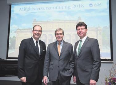 VERBAND / DIGITAL 25 Freute sich über einen gelungenen Start ins Wirtschaftsjahr 2018: AGA-Präsident Dr. Hans Fabian Kruse. Fotos: AGA AGA-Präsident Dr.