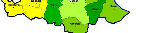 um minus 0,69 Prozentpunkte in Raesfeld und Velen entspricht höchstem Rückgang im ganzen Münsterland Sehr unterschiedliche Entwicklung in
