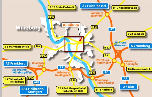 Sie steigen ein an der Haltestelle Hauptbahnhof Ost, Fahrtrichtung Grombühl und fahren zur Haltestelle "Pestalozzistraße (Uniklinikum Bereich A)".