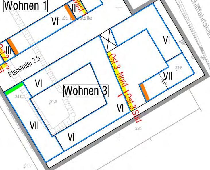 Verschattungsstudie vorhabenbezogener Bebauungsplan 1-92VE Baufläche Wohnen 3 (Baufeld 11/12) Besonnungssituation am 17.