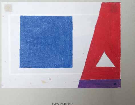 Rudolf Lutz, 1960er, Quadrat, Pastell, 15 x 21 cm, mit Stempel