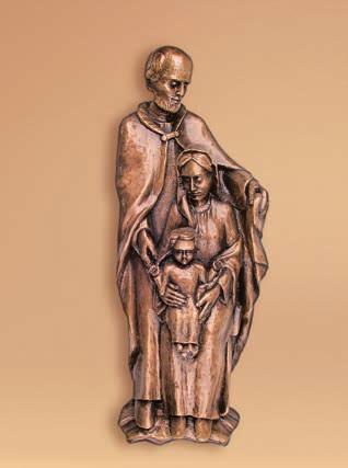 Bronze: 54676 6,0 x 0,0 x 5,5 cm 7,0 x 4,0 x 8,5 cm Madonna, halbplastisch Bronze: