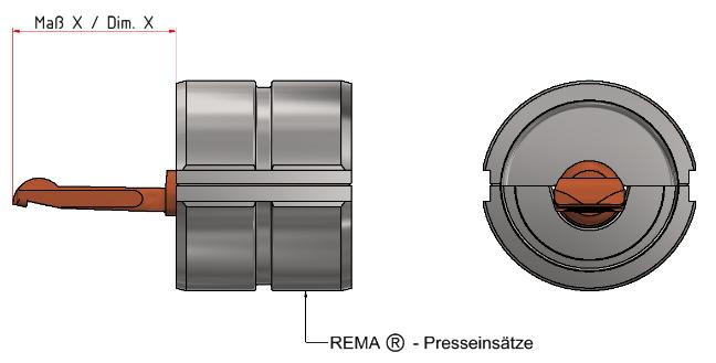 Verunreinigte Crimphülsen erhöhen den Übergangswiderstand und führen zu erhöhter Erwärmung. REMA-Presseinätze sind aus gehärtetem Werkzeugstahl gefertigt und verfügen über eine lange Lebensdauer.