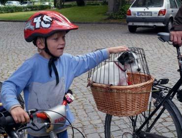 Fahrradparcours waren bei Eltern und Kindern gleichermaßen beliebt Dieses ungewöhnliche Lastenrad sorgte in Rostock für Aufmerksamkeit Mobil mit Kind und Rad in Mecklenburg-Vorpommern Gleich zweimal