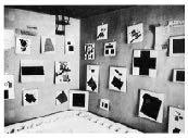 [..] Als ich im Jahre 1913 in meinem verzweifelten Bestreben, die Kunst von dem Ballast des Gegenständlichen zu befreien, zu der Form des Quadrats flüchtete und ein Bild, das nichts als ein schwarzes