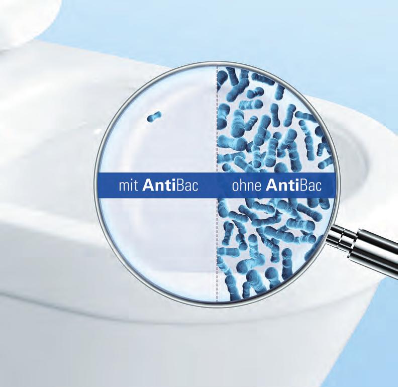 AntiBac Dauerhafter Schutz vor Bakterien AntiBac ist die innovative Hygienelösung sowohl für das private Bad als auch für