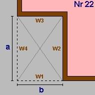 Geometrieausdruck EG Grundform Von EG bis OG1 a = 17,70 b = 10,10 lichte Raumhöhe = 2,60 + obere Decke: 0,39 => 2,99m BGF 178,77m² BRI 533,66m³ Wand W1 Wand W2 Wand W3 Wand W4 Decke Boden Teilung