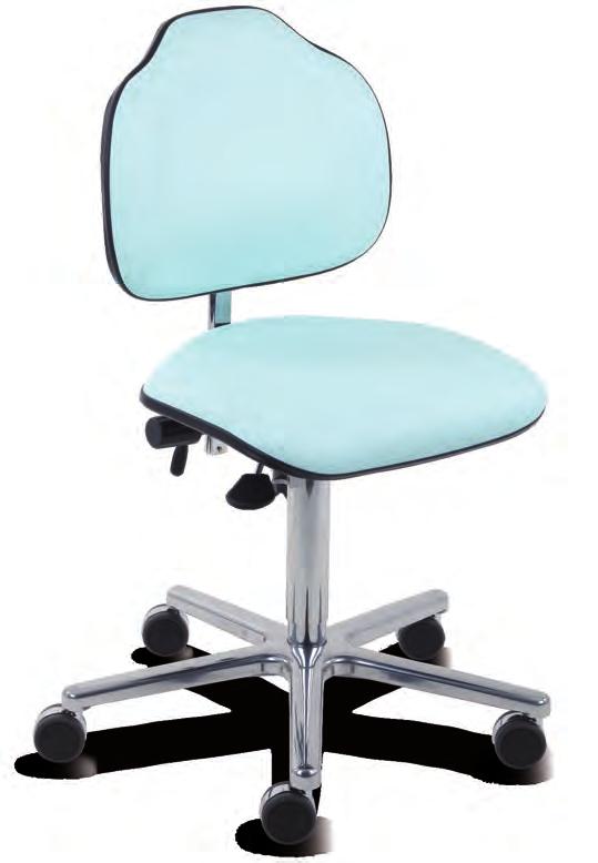 Classic Drehstühle mit Kunstledersitz und -lehne Werksitz-Classic-Drehstühle sind ergonomisch ausgereifte Arbeitsstühle, die aufgrund