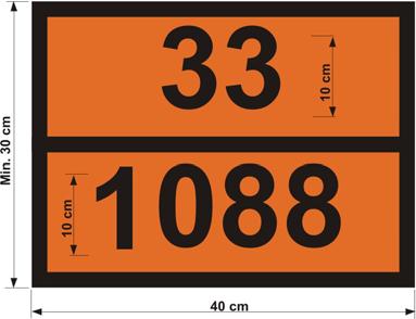 5.3.2.2 Beschreibung der orangefarbenen Tafeln 5.3.2.2.1 Die rückstrahlenden orangefarbenen Tafeln müssen eine Grundlinie von 40 cm, eine Höhe von 30 cm und einen schwarzen Rand von 15 mm Breite haben.
