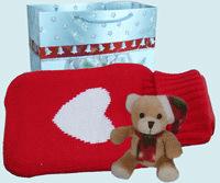 Waschhandschuh, verpackt in einer schönen Weihnachtstüte WG1119 Taschentuchbehälter 4,20