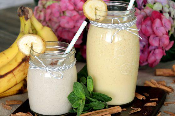 veganer Proteinsmoothie mit Mango, Banane und Hanfsamen Zubereitungszeit: 45 Min.