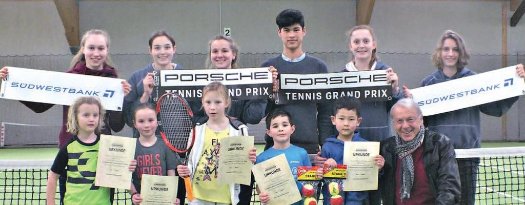 Porsche Mini Tennis Grand Prix Qualifikationsturnier 2018 TC Blau-Weiss Zum bereits 7. aufeinanderfolgenden Mal war der TC Blau-Weiss am Sonntag, den 4.