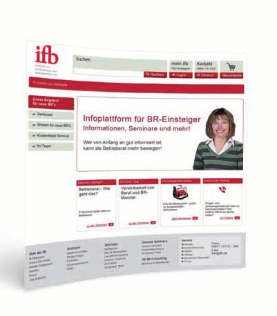 Das ifb im Internet: Der ifb-internetservice für neue Betriebsratsmitglieder Top-Seminare für BR-Einsteiger: Sämtliche