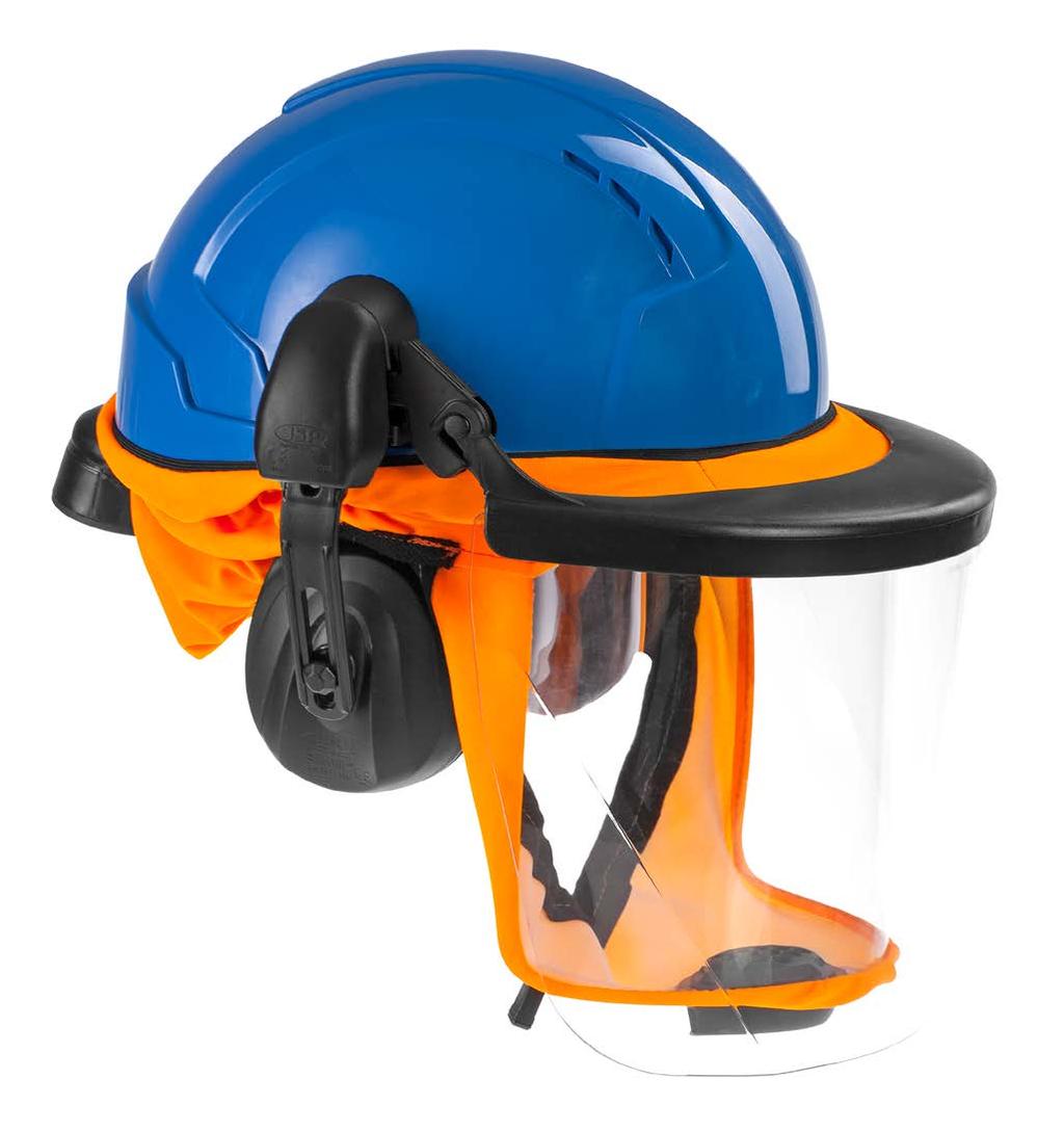 Kopfteile Sicherheitshelm CA-4 Schweißerschutz Sicherheitshelm CA-40 Der CA-4 Sicherheitshelm kombiniert Atemschutz mit gleichzeitigem Schutz von Kopf, Gesicht und Ohren.