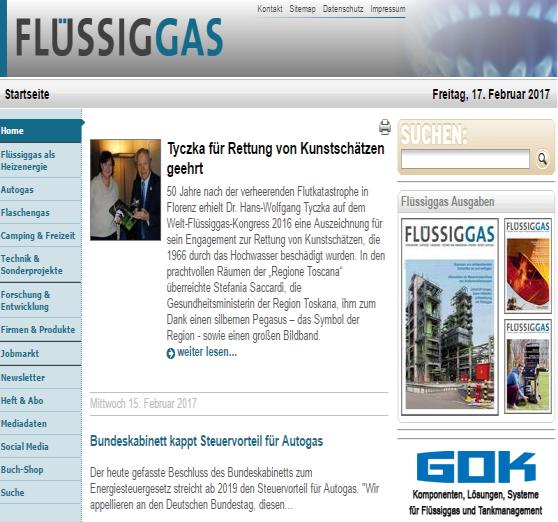 Flüssiggas - Das Portal für die Flüssiggas-Branche in Deutschland Factsheet Flüssiggas fluessiggas-magazin.de FLÜSSIGGAS ist seit 2005 das Fachportal für die Flüssiggas-Branche in Deutschland.
