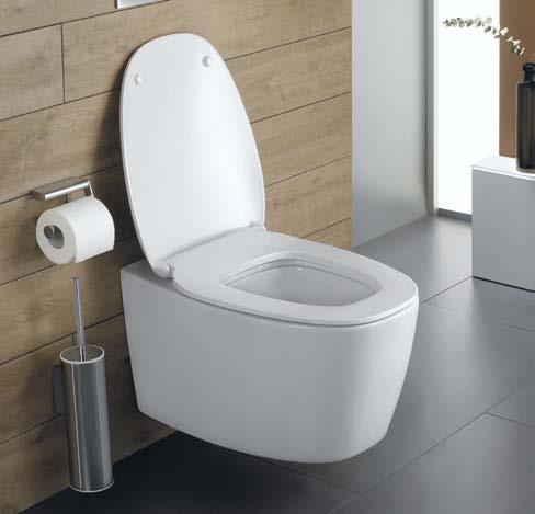 Das neue DEA AquaBlade -WC mit komplett verdeckter Be festigung sowie die WC-Kombination AquaBlade verbinden perfekte Eleganz mit der unübertroffenen