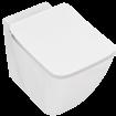 Schalen, WCs und Bidtes 01 Weiß (Alpin) MA Weiß (Alpin) mit Ideal Plus Aufsatzwschtisch rechteckig 600 x 400 mm, mit Hahnbank, mit Überlauf