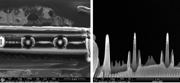 2 diskutierten Probleme bei der Behandlung kristalliner Objekte werden am häufigsten durch die Nutzung des STEM-Mode mit hinreichend kleiner Kameralänge überwunden, was zu verstärktem
