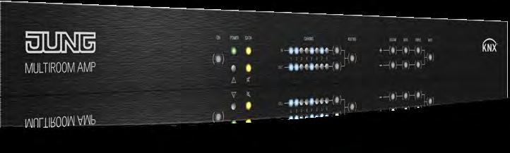 Musikverteilung im KNX-System: Der Multiroom-Verstärker mit Webradio und integriertem MP3-Player ist die komfortable