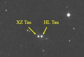 ESO/DSS2 Der Stern HL Tau [1] im Sternbild Stier (Tau) [1] (Abb.