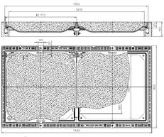 Verwindungssteifer BEGU Rahmen mit gusseiserner Schürze Beton XF4 nach DIN 206 Aufnahme am Rahmen für Versetzhilfe