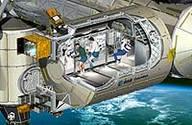 Raumstationen (2) Die Raumstation ISS ist seit November 2000 durchgehend besetzt. Zu Beginn fuhren immer 3 Raumfahrer zur ISS, blieben ungeführ 6 bis 7 Monate und wurden dann ausgetauscht.