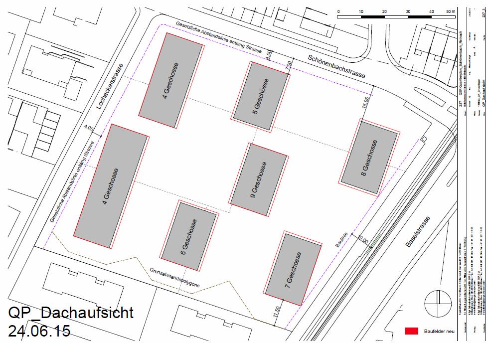 Abb. 2: Bebauungskonzept, Quelle: Kägi Schnabel Architekten ETH BSA SIA, Basel (Stand: 24.06.