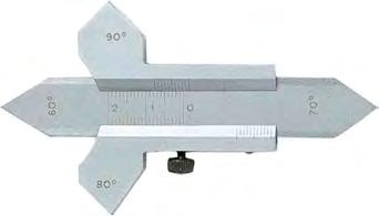 an rechtwinkligen Ecken 12teilig 3,0-12 mm Etui for measuring right angled welds 12 pieces 3.