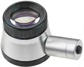 Batterien 3.5x magnification = 10 diopter with integrated ruler and illumination 20 mm Reading 0.5 mm incl.