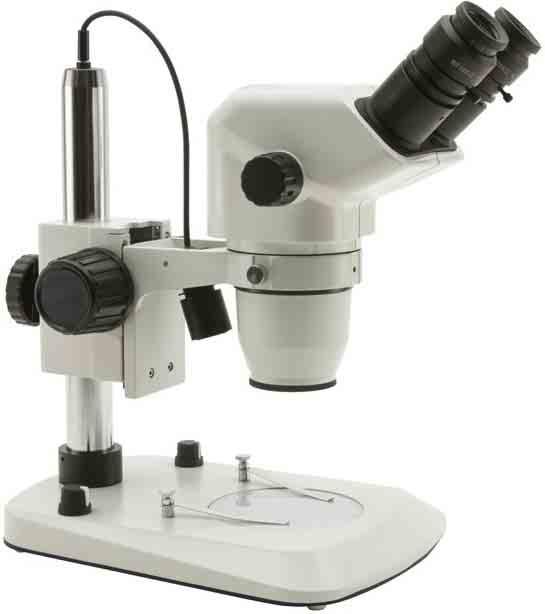 Lupen, Leuchten, Mikroskope Loupes, lamps, microscopes OPTIKA Stereo-Zoom-Mikroskop SZN Stereo zoom microscope SZN Stereo-Mikroskop mit Zoomobjektiv und exzellenter Optik Vergrößerung 6,7-45x