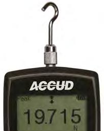 Sonstige Messgeräte Other measuring instruments ACCUD Kraftmessgerät Force gauge für Zug- und Druckkraftmessungen mit Überlastschutz Genauigkeit ±0,2% des s Höchstwert- oder Echtzeit-Modus