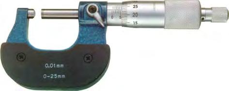 Messschrauben Micrometers Bügelmessschraube für Rohrwanddickenmessung Tube Micrometer ballig/plan Ablesung 0,01 mm Spindel Ø6,5 mm Genauigkeit 0,004 mm Ableseteile mattverchromt Aufbewahrungsbox
