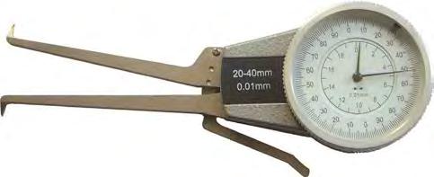 Messuhren Dial gauges Innen-Schnellmesstaster Caliper gauge for inside measurements Ablesung 0,01 mm mit Rundspitzen Anzeige drehbar Aufbewahrungsbox Reading 0.