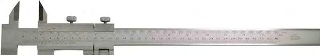without knife points Ablesung 0,05 mm / 1 / 128 inch mit Feineinstellung Genauigkeit DIN 862 (bis Schnabellänge 200 mm), Werksnorm (ab 250 mm) Lochmaßansatz Ø10 mm (bis 300 mm), Ø20 mm (500 bis 1500