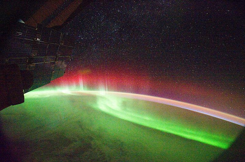 Abb. 11: Aurora Seen from Space by NASA (von NASA cp) Um das Sonnenfleckenmaximum (ca.