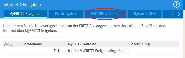 Damit ein Zugriff unserer Techniker auf Ihre FritzBox möglich ist, um